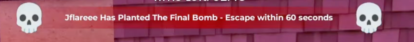 Final bomb activation countdown
